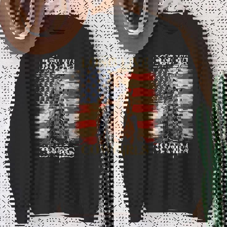 Long Live Howdy Rodeo ウエスタンカントリー サザンカウガール スウェットシャツ 年配の女性への贈り物