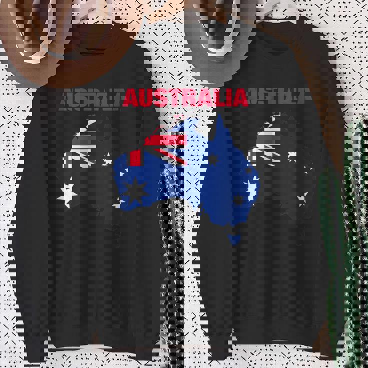 I Love Australia Enjoy Wear Australia Flag Graphic Cool スウェットシャツ 年配の女性への贈り物