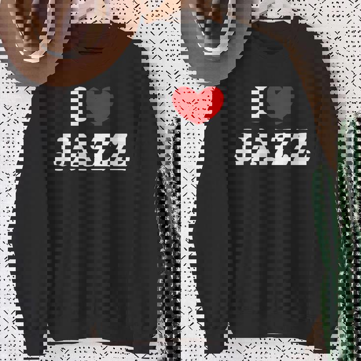 I Love Jazz 私は愛する Jazz スウェットシャツ 年配の女性への贈り物