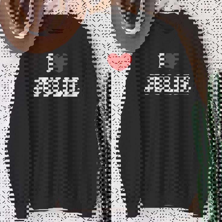 I Love Julie 私は愛する Julie スウェットシャツ 年配の女性への贈り物