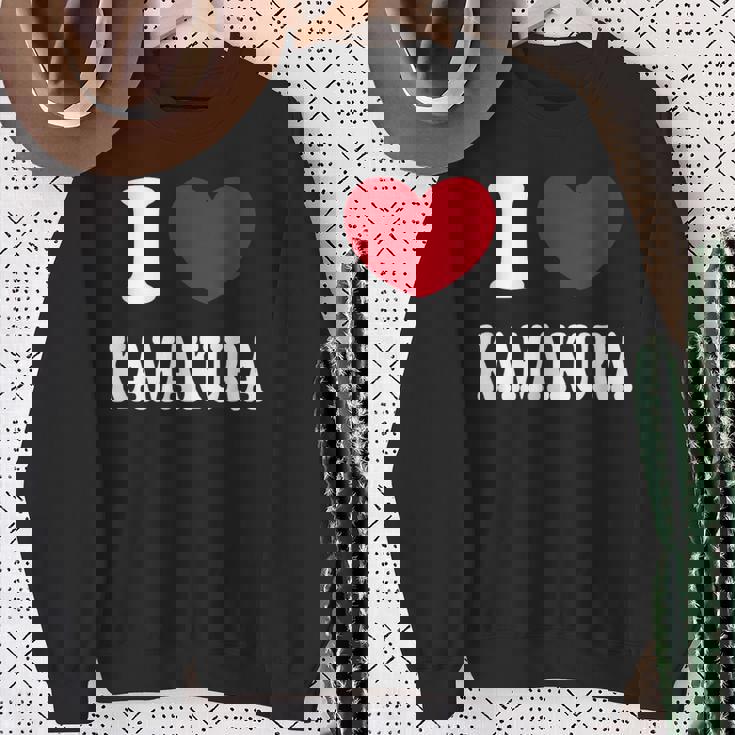 I Love Kamakura 鎌倉が大好き スウェットシャツ 年配の女性への贈り物