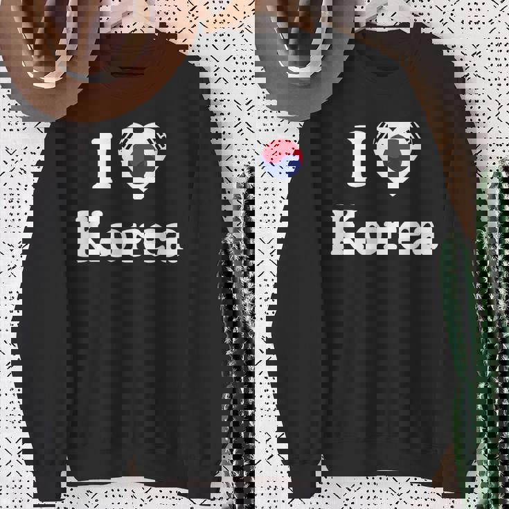 I Love Korea I Heart Korea 韓国 スウェットシャツ 年配の女性への贈り物