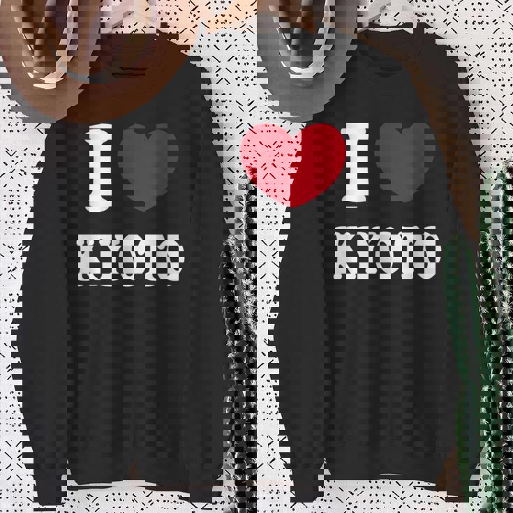 I Love Kyoto 京都が大好き スウェットシャツ 年配の女性への贈り物