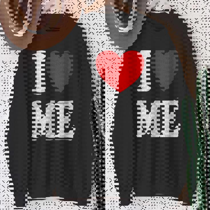 I Love Me シャツ Y2k ジョーク I Heart Me Love Myself Maine スウェットシャツ 年配の女性への贈り物