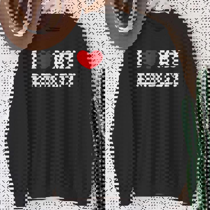 I Love My Ridley アイ・ラブ・マイ・リドリー 長袖tシャツ スウェットシャツ 年配の女性への贈り物