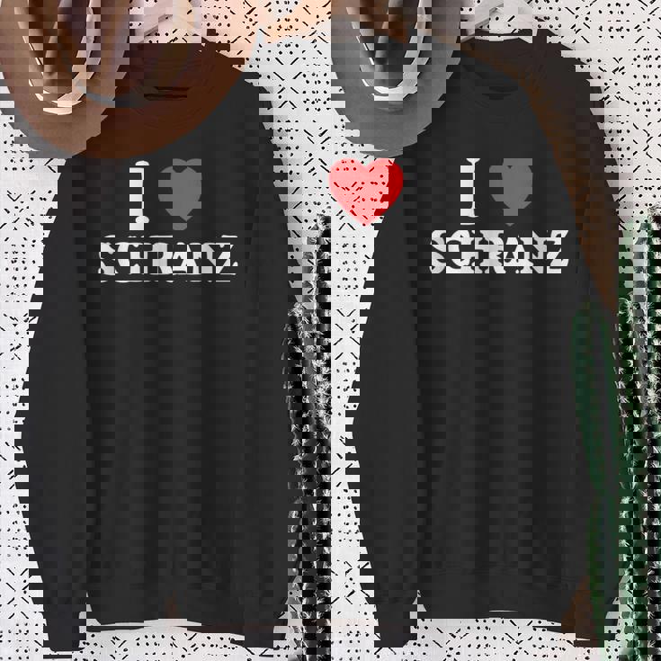 I Love ハート シュランツ ドイツテクノ Edm フェスティバル ダブステップ スウェットシャツ 年配の女性への贈り物