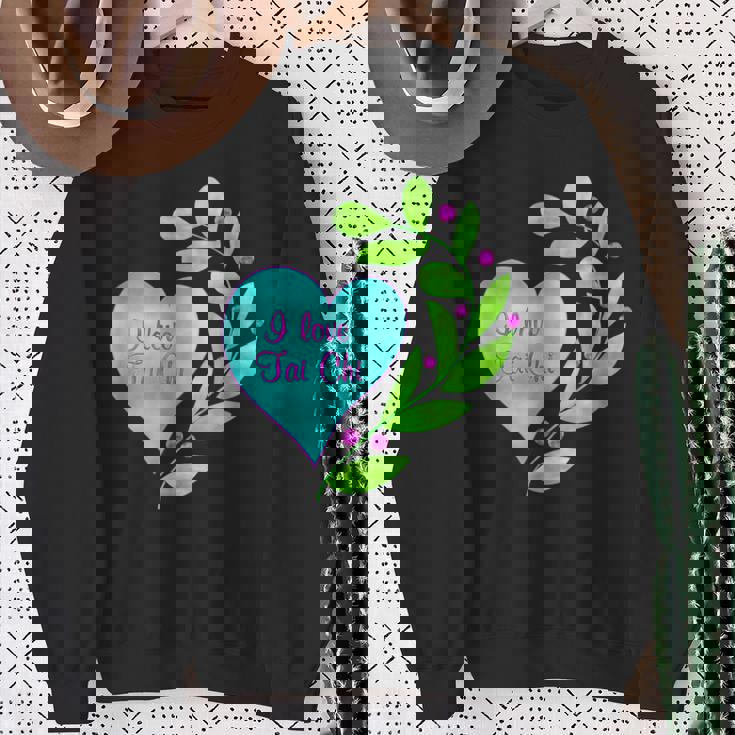 I Love 太極拳 スウェットシャツ 年配の女性への贈り物