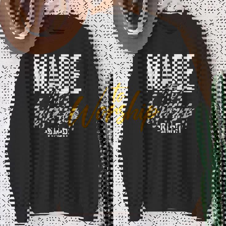 Made To Worship シャツ 礼拝用シャツ メンズ&レディース 神様 スウェットシャツ 年配の女性への贈り物