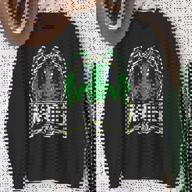 Mantis Man マンティス カマキリ 昆虫 昆虫学 男性 スウェットシャツ 年配の女性への贈り物