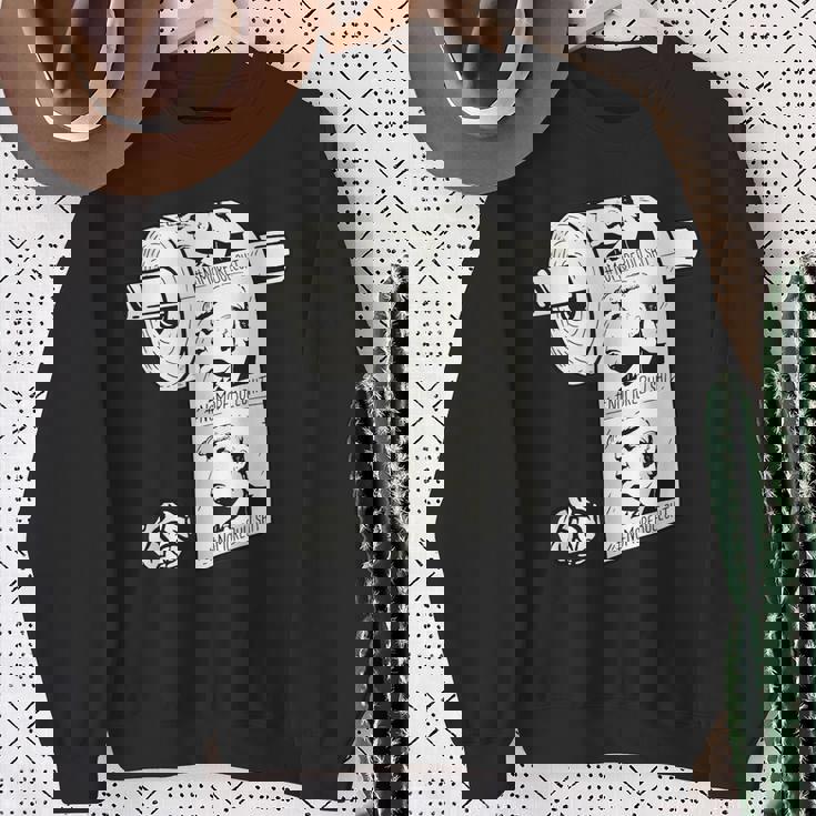 No More Bullshit アンチトランプ大統領選挙トイレットペーパー スウェットシャツ 年配の女性への贈り物