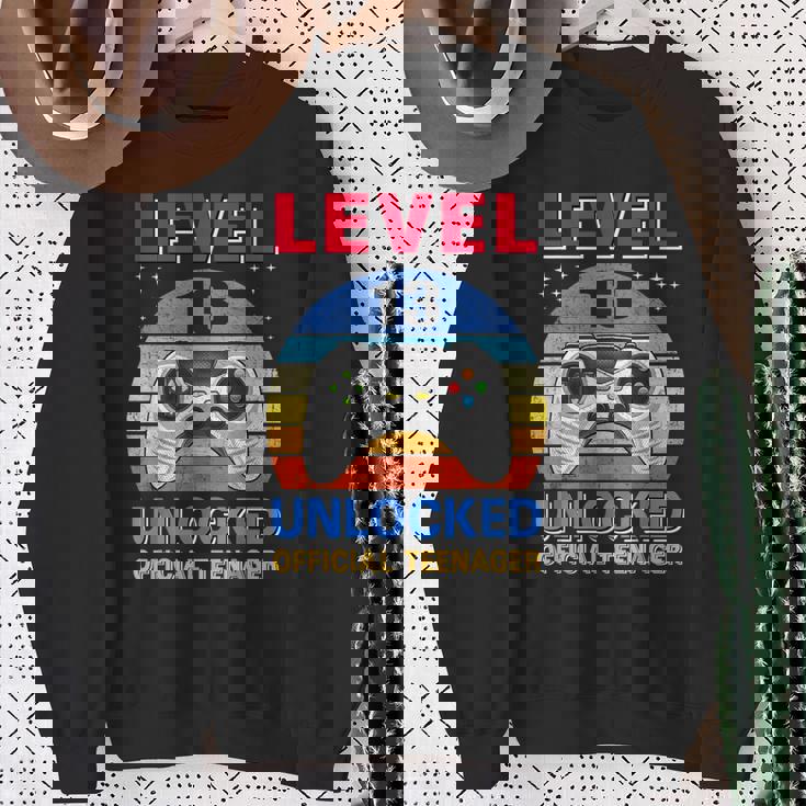 Official Nager 13Th Birthday Level 13 Unlocked スウェットシャツ 年配の女性への贈り物