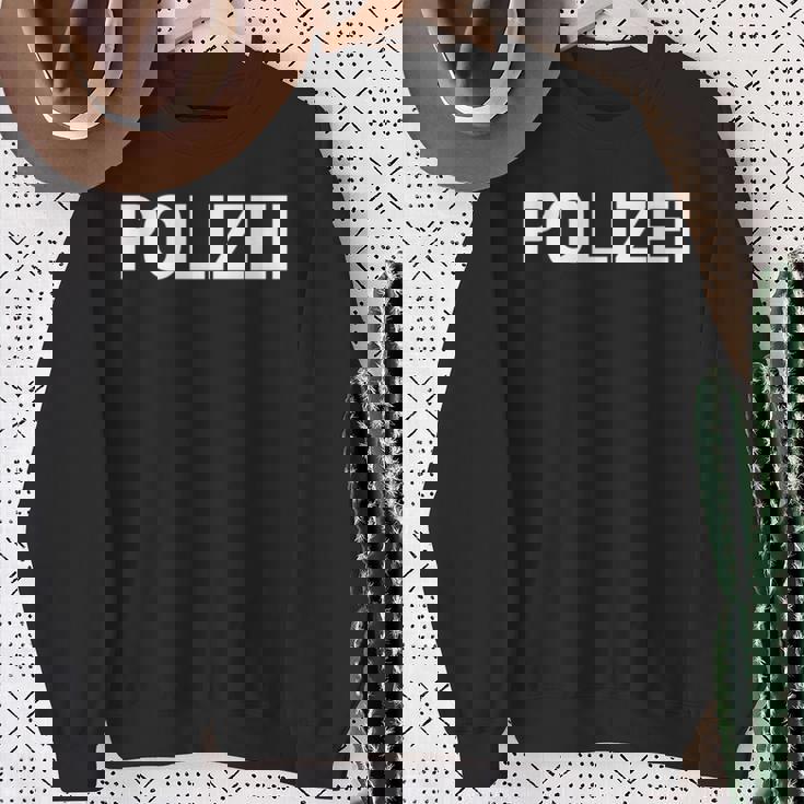 Polizei ドイツ警察 ドイツ法執行機関両面 長袖tシャツ スウェットシャツ 年配の女性への贈り物