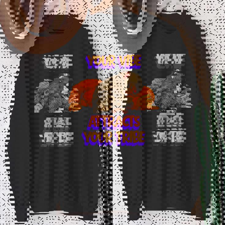 Punch The Monkey Youribeが部族を引き付ける モチベーション スウェットシャツ 年配の女性への贈り物