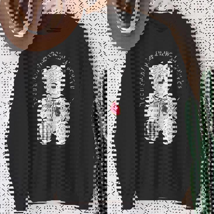 Scp-2295 The Bear With A Heart Of Patchworkcp スウェットシャツ 年配の女性への贈り物