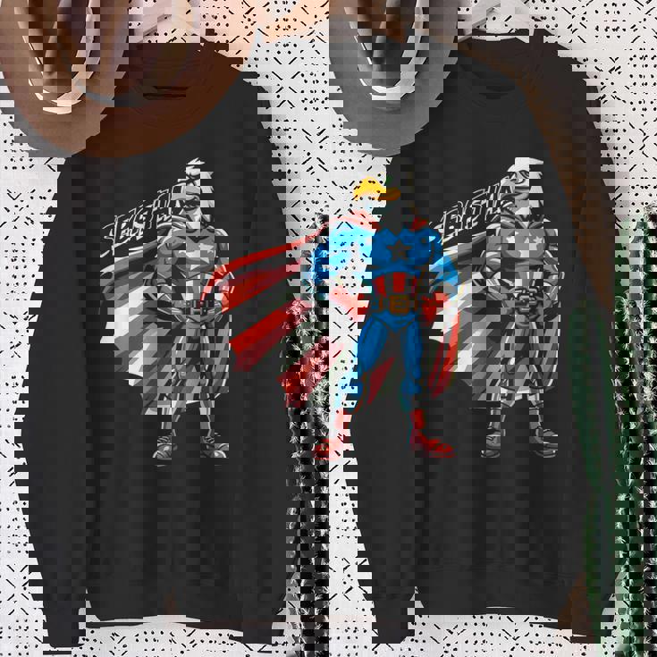 Sebastian Usa イーグル スーパーヒーロー 男の子用 名前 セバスチャン スウェットシャツ 年配の女性への贈り物