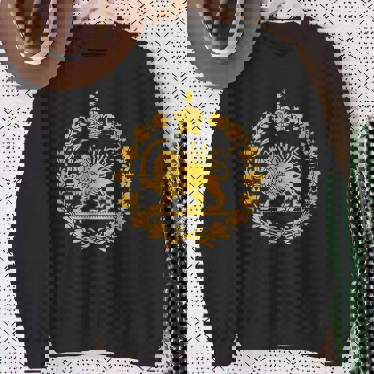 Shir O Khorshid Iran Pahlavi ライオンと太陽 スウェットシャツ 年配の女性への贈り物