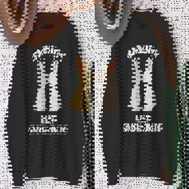 Somebunny Loves Candle Making Cute Easter Bunny Candle Maker Tank Top Sweatshirt Unisex Gifts for Old Women