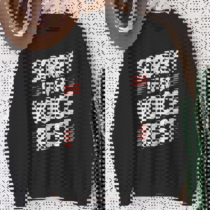 Sorry I'm Onoice Rest ボーカル合唱団の歌手休憩 スウェットシャツ 年配の女性への贈り物