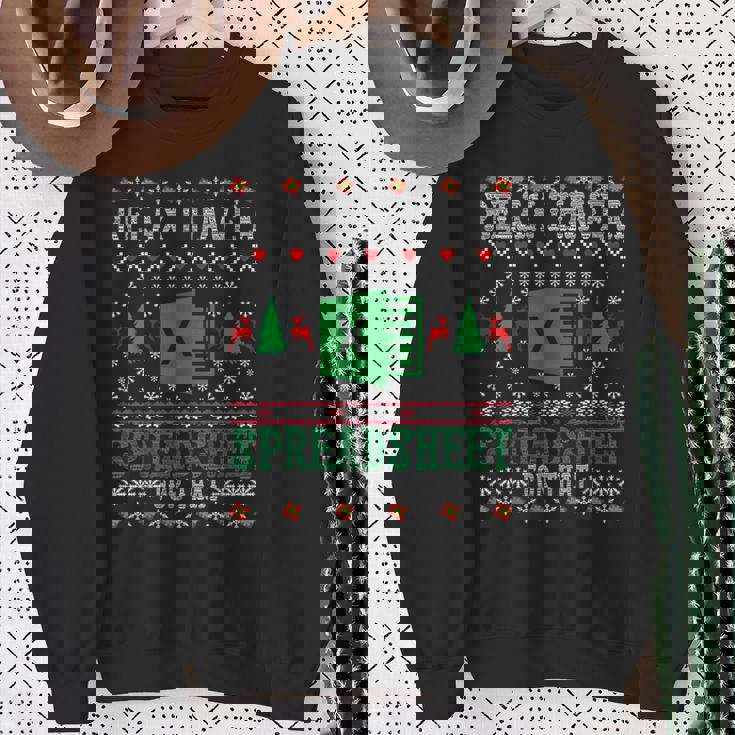 I Have A Spreadsheet For That Christmas Ugly Sweater Excel Sweatshirt Gifts for Old Women