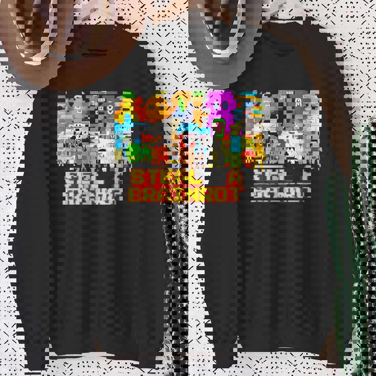 Steal A Brainrot Meme ビデオゲーム キッズゲーマー スウェットシャツ 年配の女性への贈り物