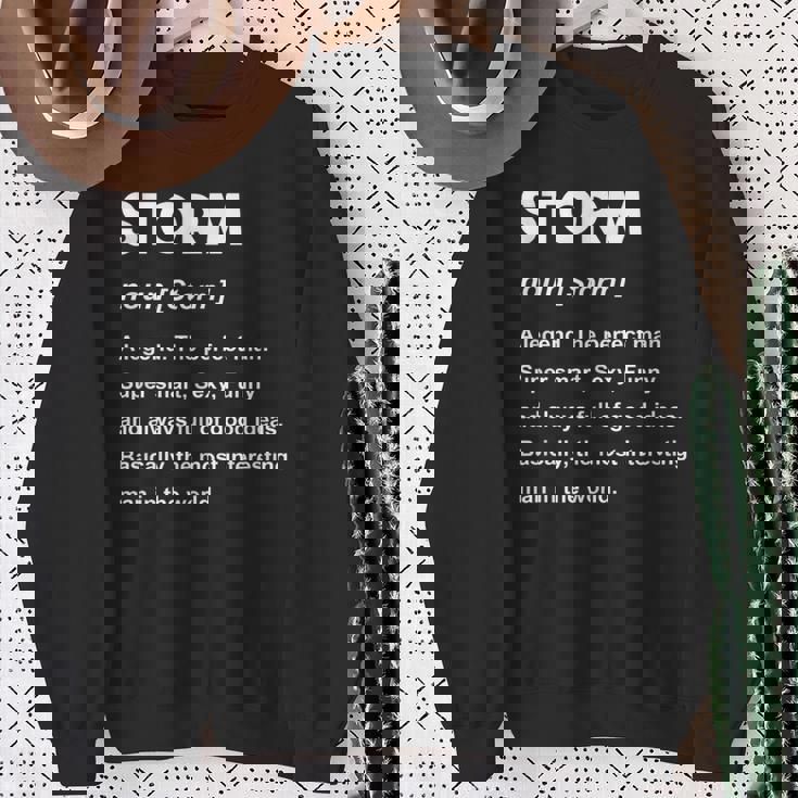 Storm ネームシャツ スウェットシャツ 年配の女性への贈り物