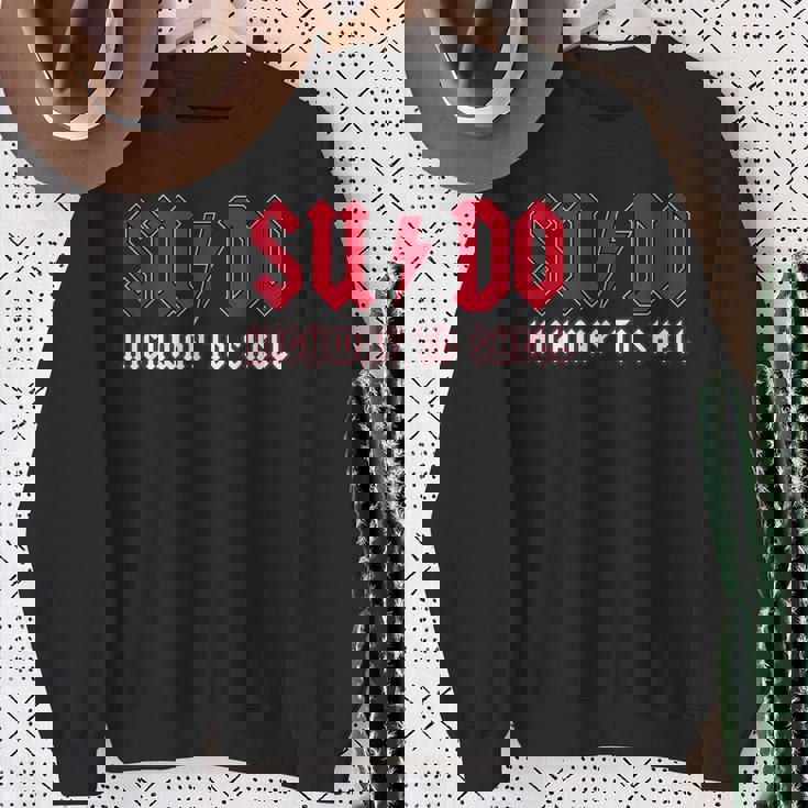 Sudo Highway Tohell Ubuntu Linuxuperuser Command スウェットシャツ 年配の女性への贈り物