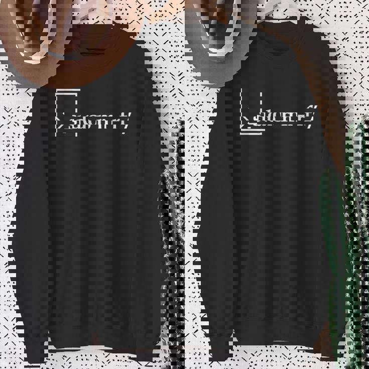 Sudo Rm Rf Linuxコマンド 面白い スウェットシャツ 年配の女性への贈り物