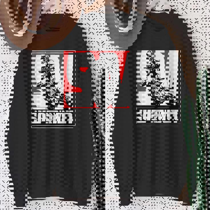 Supermoto スーパーモタード エンデューロ オートバイクロス スウェットシャツ 年配の女性への贈り物