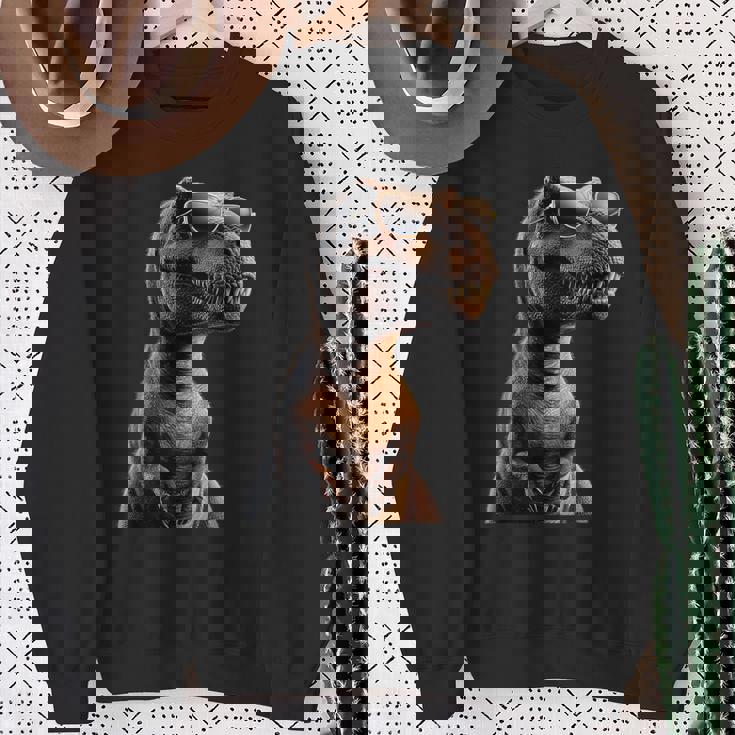 T-レックス ティラノサウルス・レックス 恐竜 恐竜大好き ディノ スウェットシャツ 年配の女性への贈り物