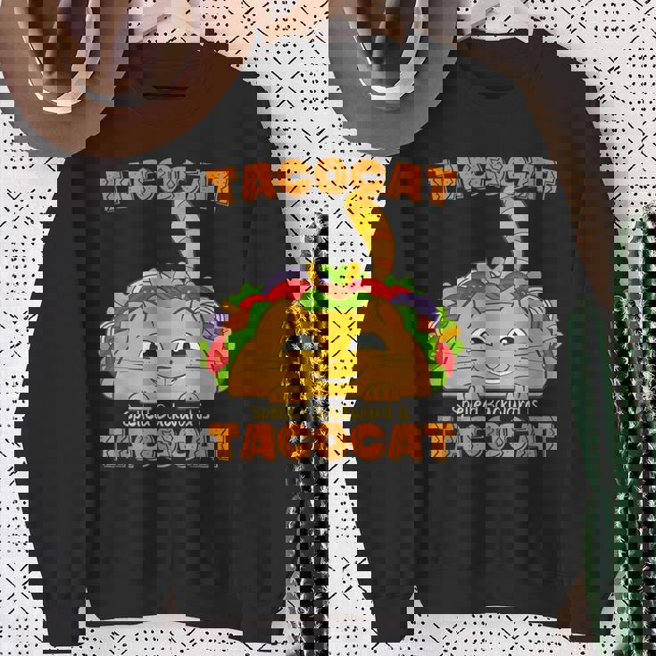 Tacocat シャツ キッズ シンコ・デ・マヨ メキシカン タコス キャット・タコス スウェットシャツ 年配の女性への贈り物