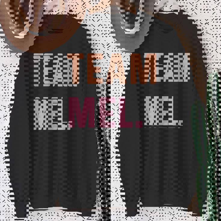 Team Mel 名前 スウェットシャツ 年配の女性への贈り物