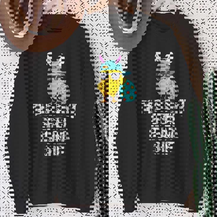 This Is My Easter パジャマシャツ 大人用 キッズ おもしろtシャツ スウェットシャツ 年配の女性への贈り物