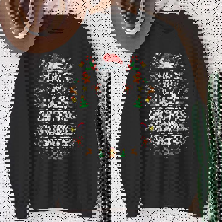 This Is My Ugly Christmas Florida Christmas Season Sweatshirt Gifts for Old Women