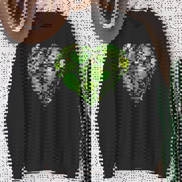 Vegantop Eating Animaltartegetables Foodegan スウェットシャツ 年配の女性への贈り物