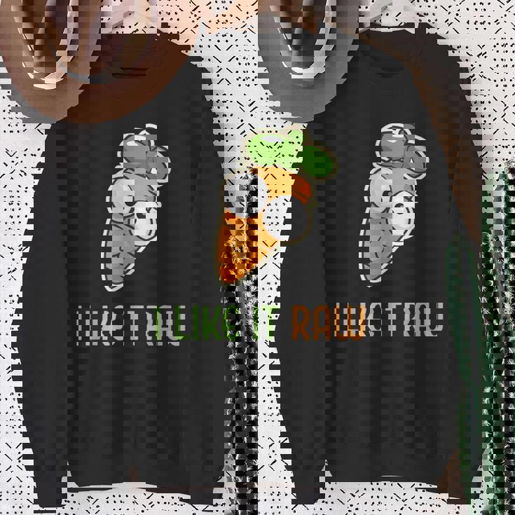 Vegetable Carrot I Like It Raw Vegan Lifestyle Tank Top Sweatshirt Unisex Gifts for Old Women