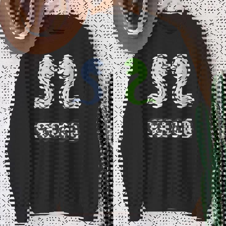 You & 巳《蛇》へび 巳年【どうぶつフレンズ】干支 十二支 2025 ゆるくて かわいい 動物 面白い スウェットシャツ 年配の女性への贈り物