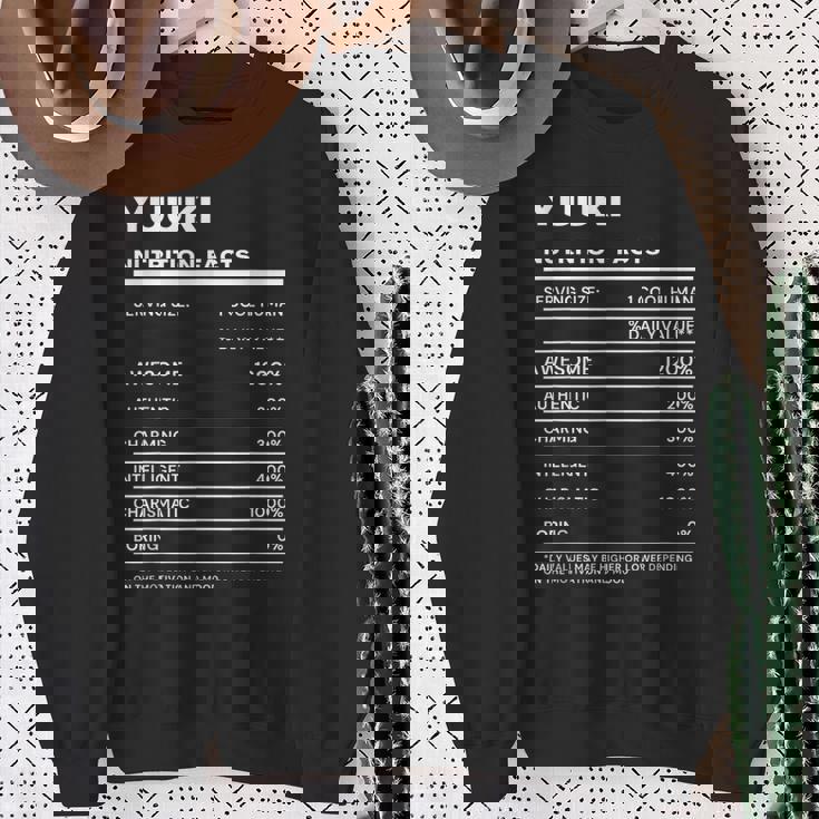 Yuuki 栄養成分表示 スウェットシャツ 年配の女性への贈り物