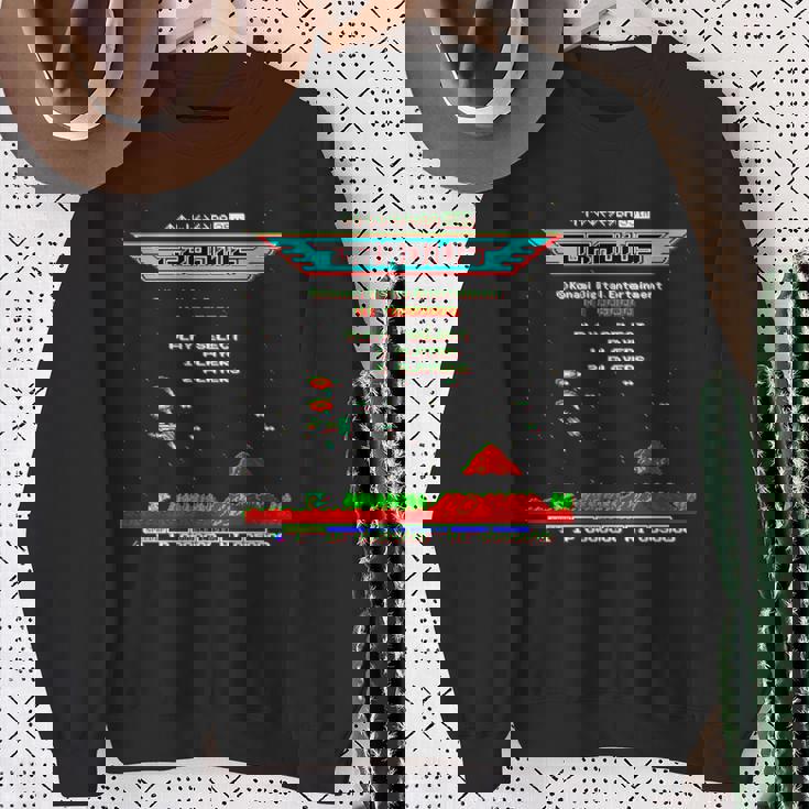 「グラディウス」上上下下左右左右ba スタート 長袖tシャツ スウェットシャツ 年配の女性への贈り物