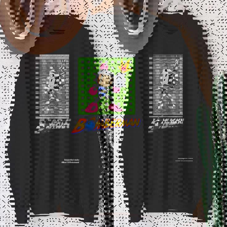 「ボンバーマン」白ボン（D） 長袖tシャツ スウェットシャツ 年配の女性への贈り物