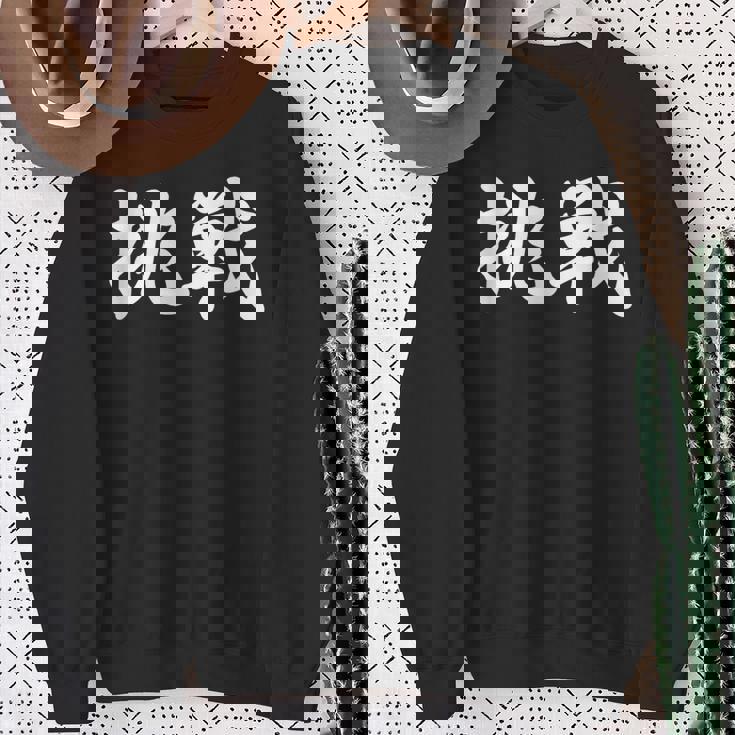 「挑戦」おもしろtシャツ 漢字 挑戦 文字入り スウェットシャツ 年配の女性への贈り物