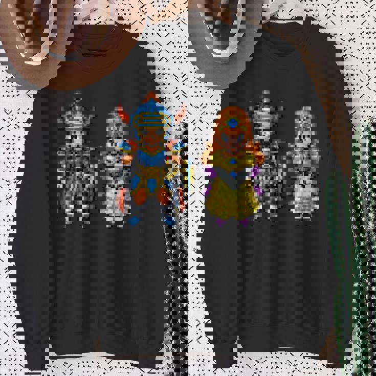 【公式】Hd-2D版『ドラゴンクエストi』キャラクタードット 長袖tシャツ スウェットシャツ 年配の女性への贈り物