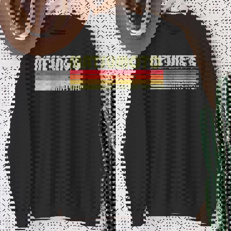 【松本 松元 まつもと】名前 名字 家族お揃い ギャグ ネタ ウケ狙い 贈り物 ギフト 面白い おもしろ スウェットシャツ 年配の女性への贈り物