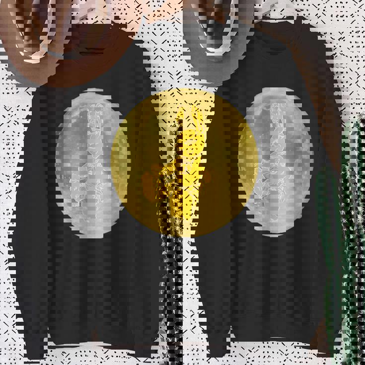 うさぎ星人 On The Yellow Moon スウェットシャツ 年配の女性への贈り物