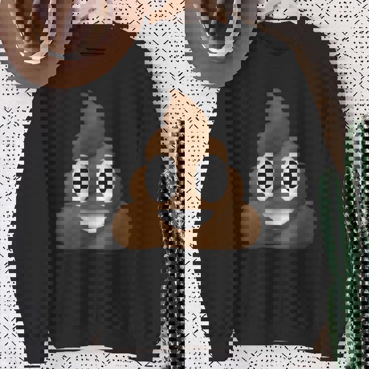 うんちパイル 笑顔 ハッピー うんちパイル うんちの渦 かわいい おもしろい 長袖tシャツ スウェットシャツ 年配の女性への贈り物