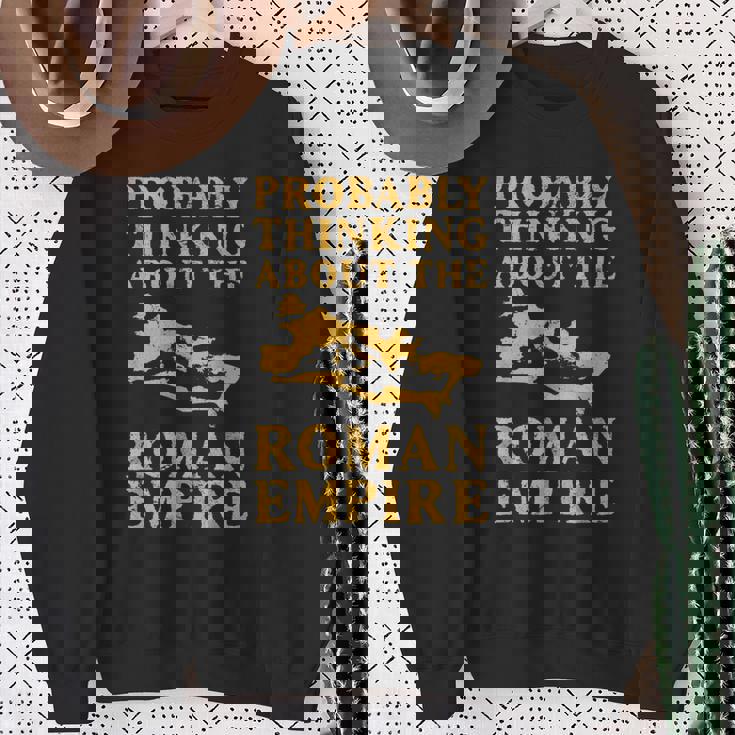 おそらくローマ帝国について考える 古代ローマ地図 スウェットシャツ 年配の女性への贈り物