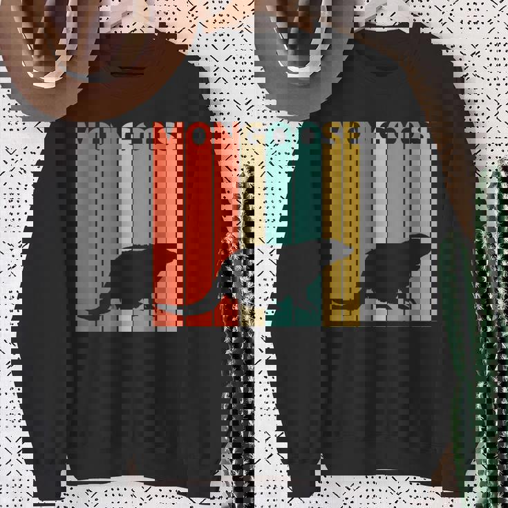 かわいい マングース の動物 スウェットシャツ 年配の女性への贈り物