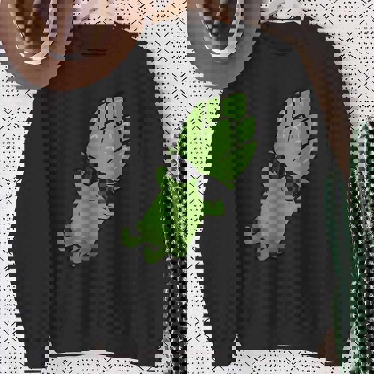 かわいいアスパラガス フルーツリラクシング レイジーアスパラガス スウェットシャツ 年配の女性への贈り物