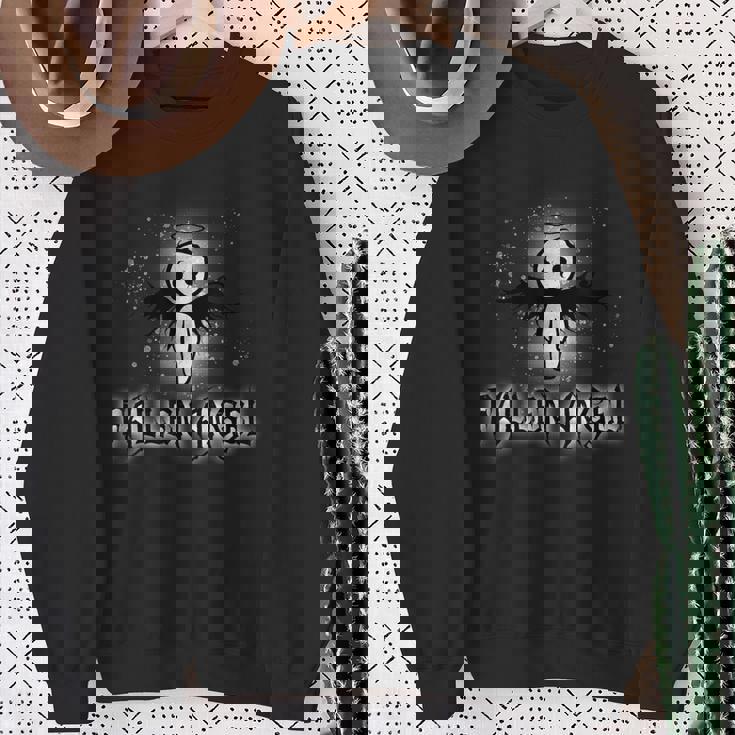 かわいいダークゴシック 堕天使 不気味なtシャツ スウェットシャツ 年配の女性への贈り物