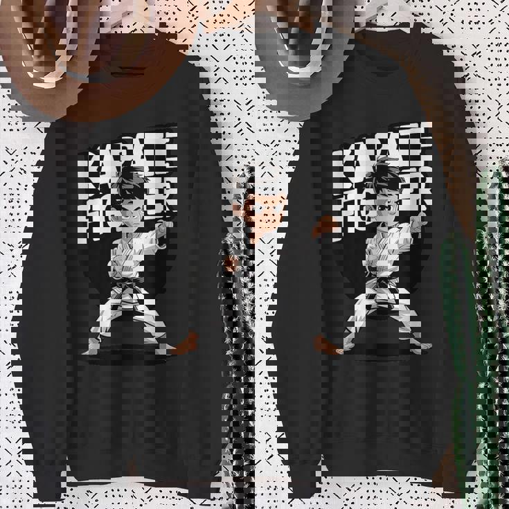 かわいい空手少年 格闘技キッド スウェットシャツ 年配の女性への贈り物