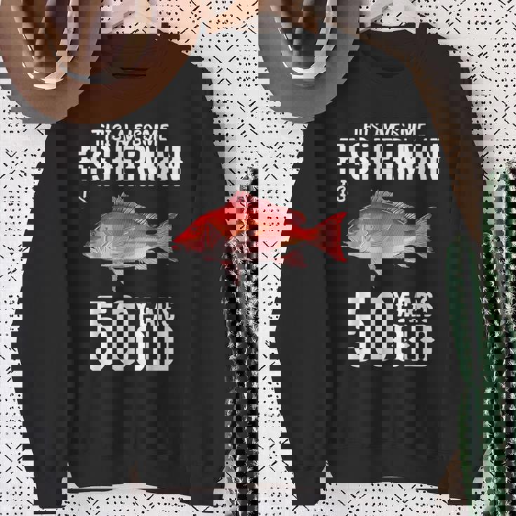 メンズ この金目鯛漁師は50歳50歳の誕生日です スウェットシャツ 年配の女性への贈り物